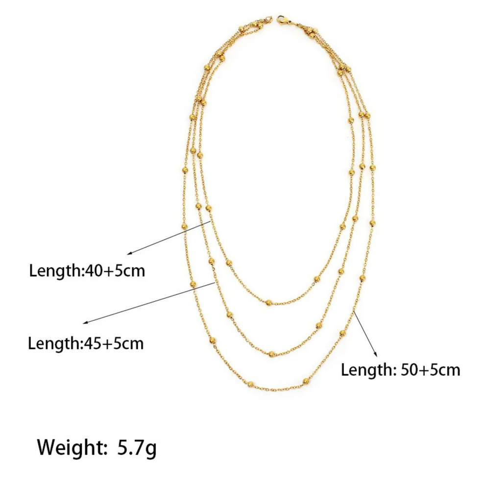 Trinity golden necklace — view 4