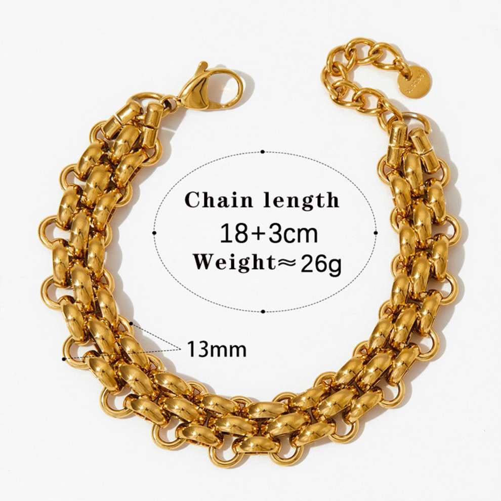 Thick chain bracelet — view 3