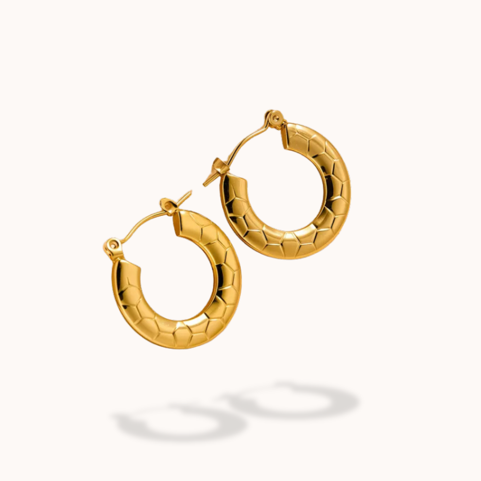 Hayya Hex pattern earrings
