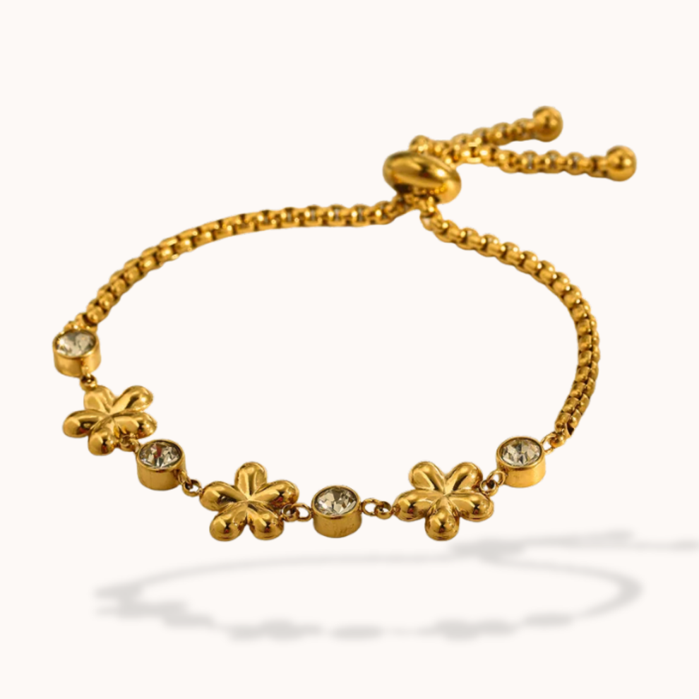 Garden charm bracelet - daisy