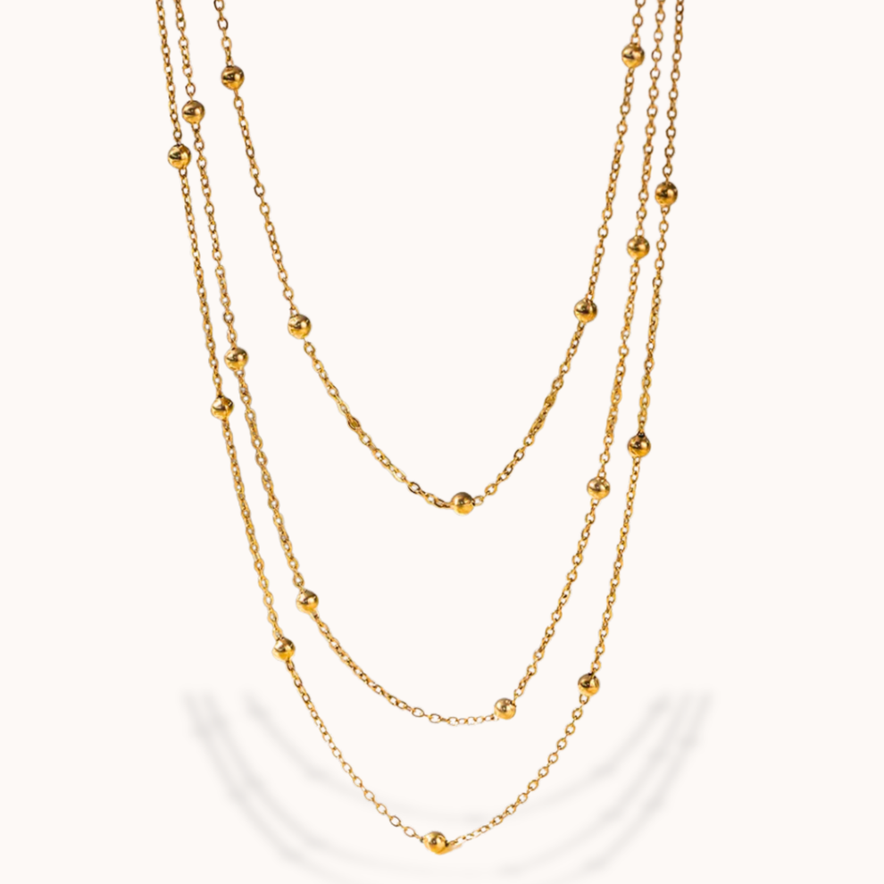 Trinity golden necklace