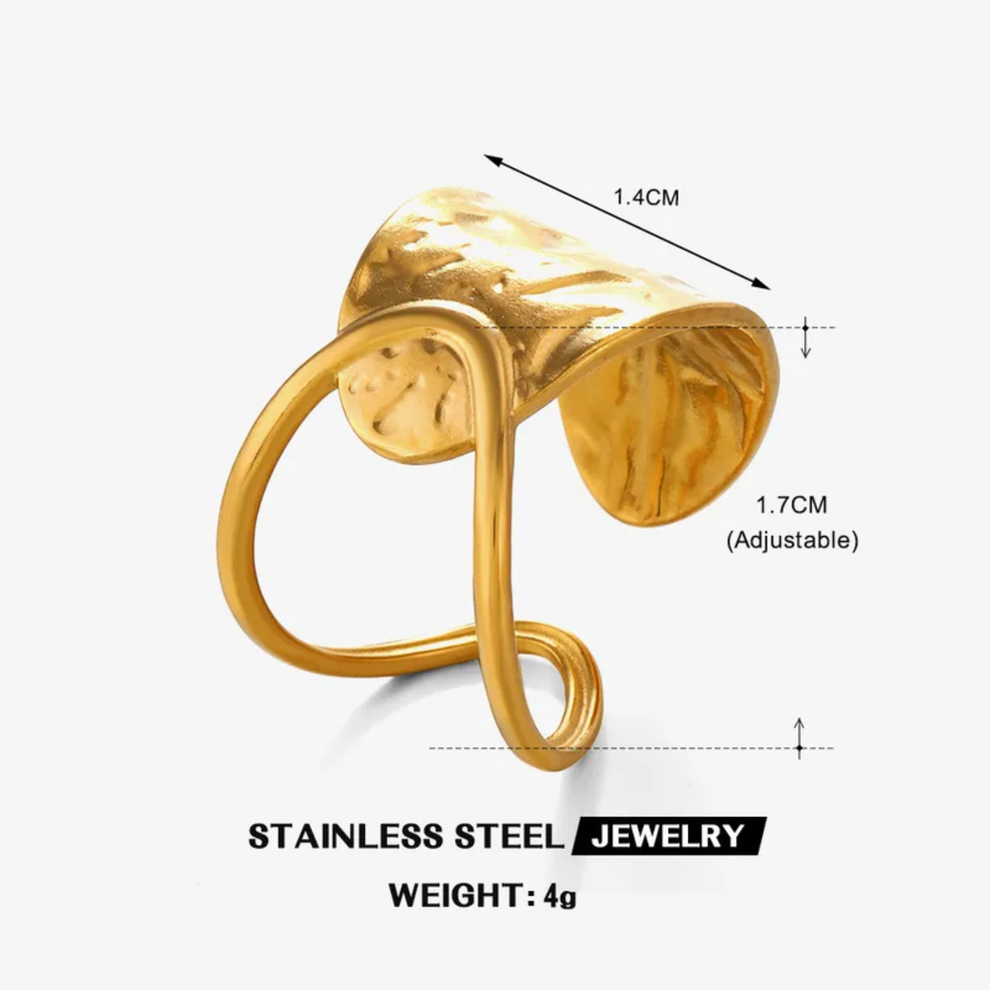 Golden Arc Ring — view 2